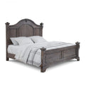 Charcoal Wood Queen Poster Bed A43617