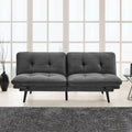 Slate Gray Fabric Sofa with Power Outlet and USB Ports M818