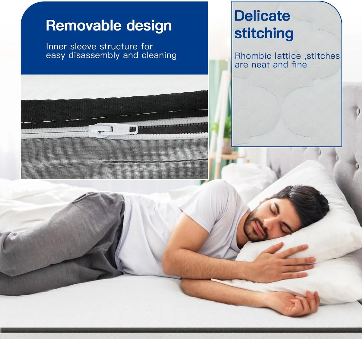 6 Inch Medium Firm Hybrid Twin Mattress J38438