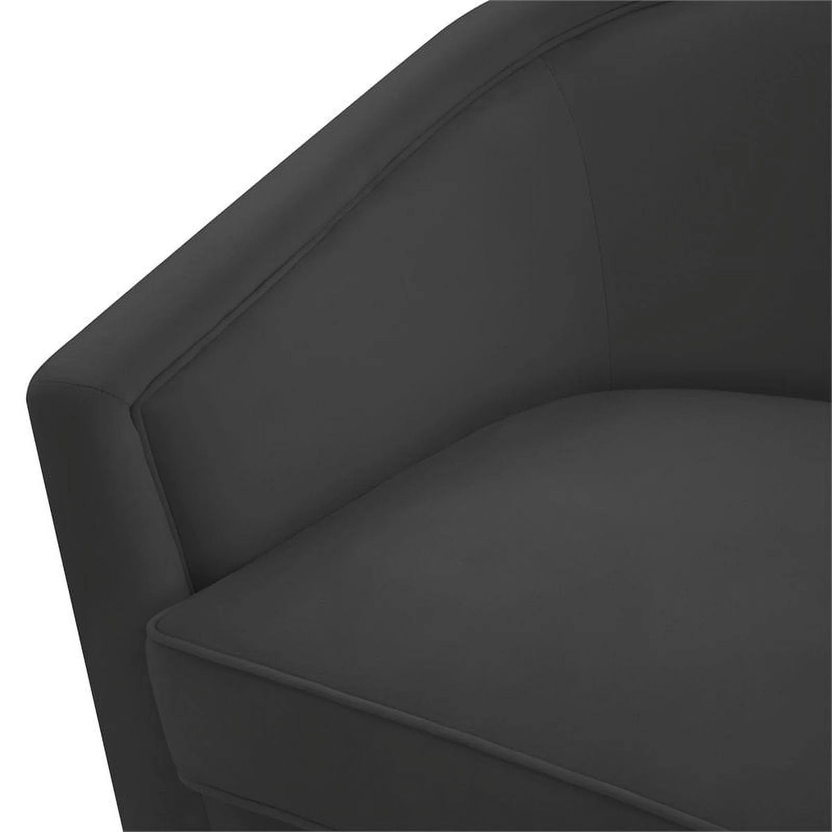 Black Velvet Swivel Accent Chair S521