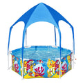 6' x 20 Above Ground Round Swimming Pool with Canopy I502