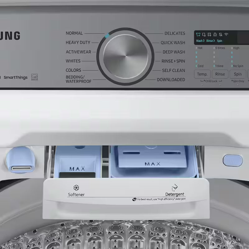 5.1 cu. ft. Smart Top Load Washer with Agitator in White N62189