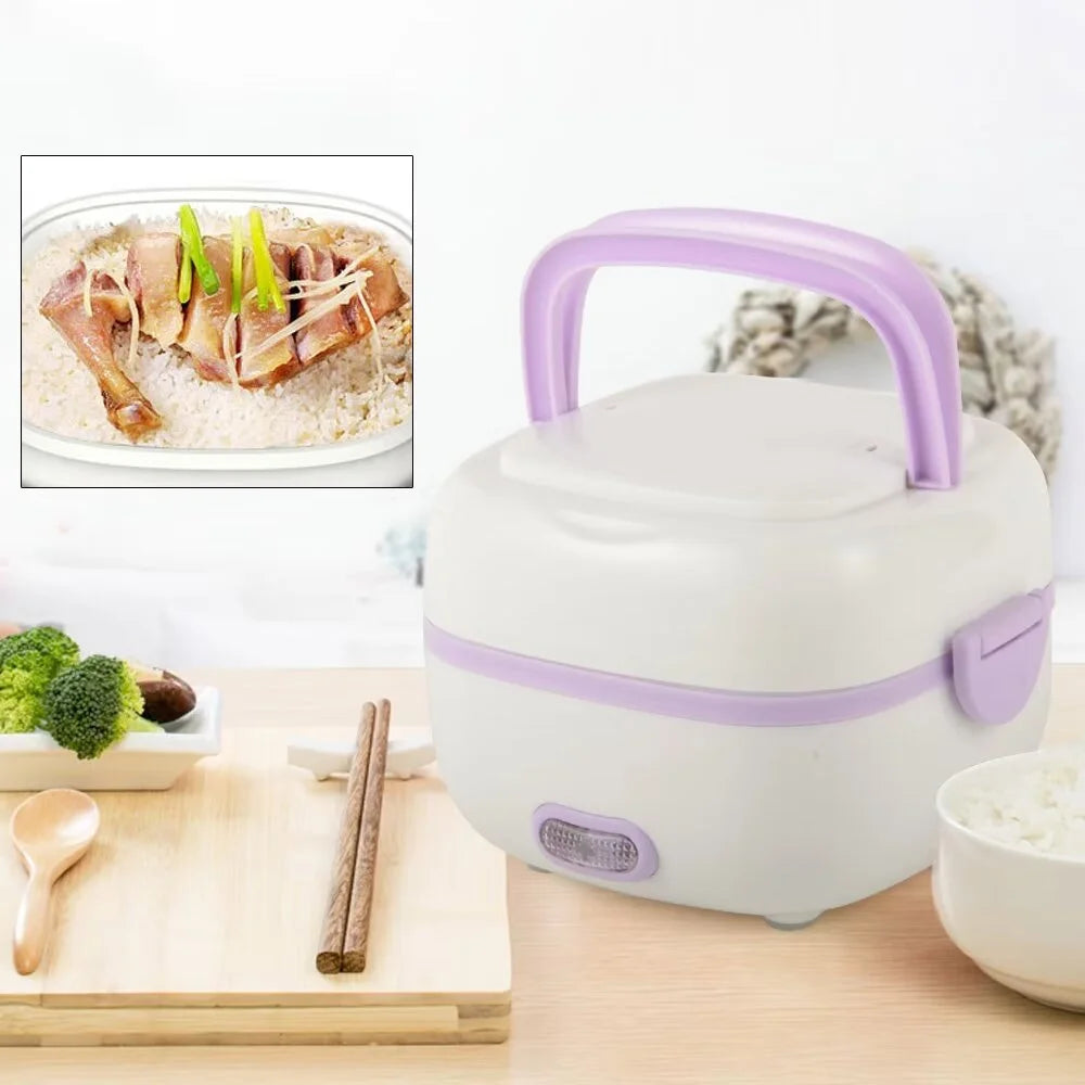 Portable Electric Lunch Box Food Heater 1L Stainless Steel G617