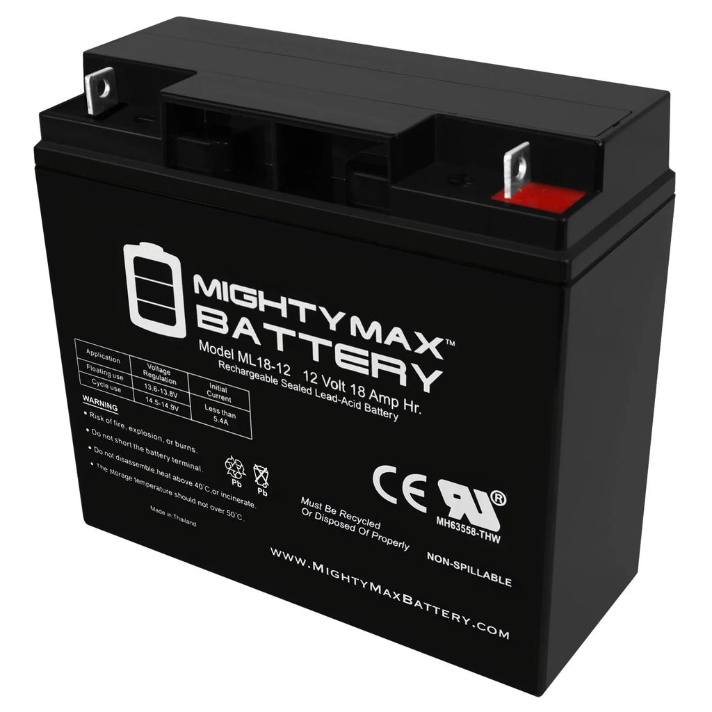 12V 18AH SLA AGM Rechargeable Battery D940