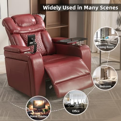 Electric Recliner Chair with USB Charge Port and Cup Holders V9739