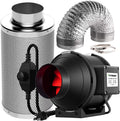 6 Inch 390 CFM Inline Fan Carbon Filter Ducting Ventilation Kit F23944