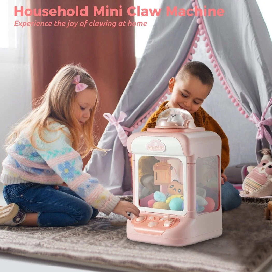 Children's Claw Machine with Plush Toys and Capsules Y64120