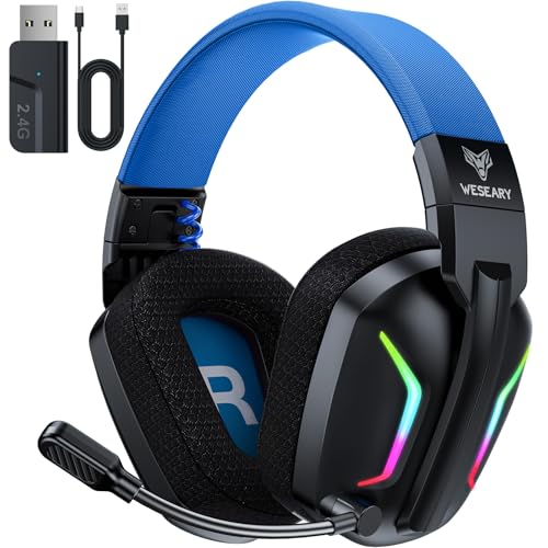 2.4GHz Wireless Gaming Headset with ENC Noise Canceling Microphone D194609