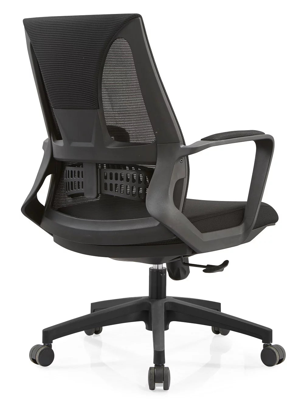Black Reclining Ergonomic Mesh Office Chair with Lumbar Support K418