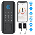 Smart Lock Fingerprint Keyless Entry Wi-Fi Deadbolt Touchscreen Keypad IP65 Waterproof Matte Black A555847