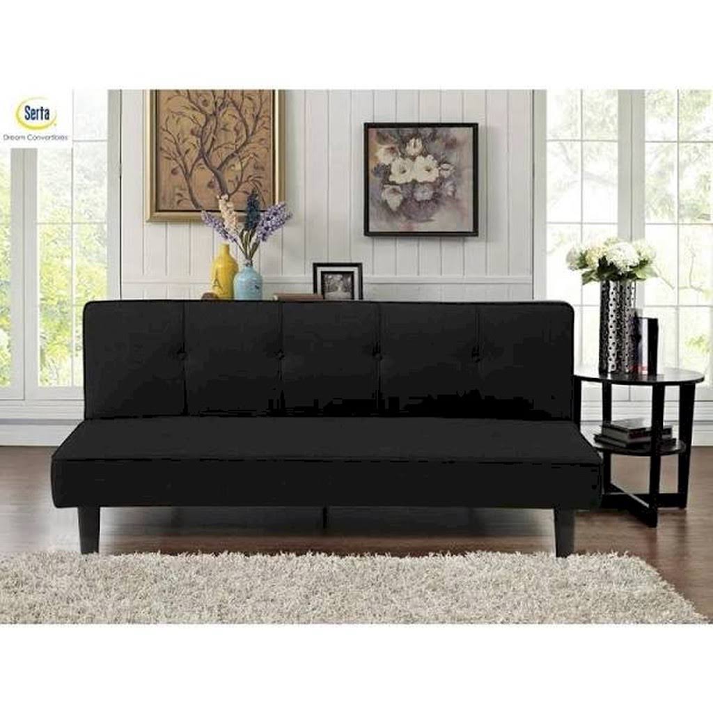Black Polyester Sofa Bed D6334