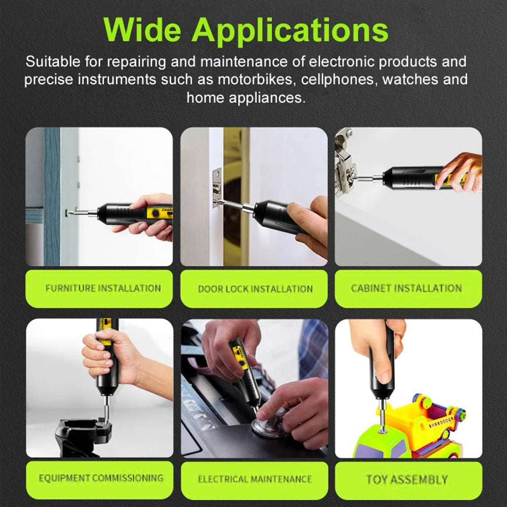 High Precision Electric Screwdriver Set USB Charging O8355