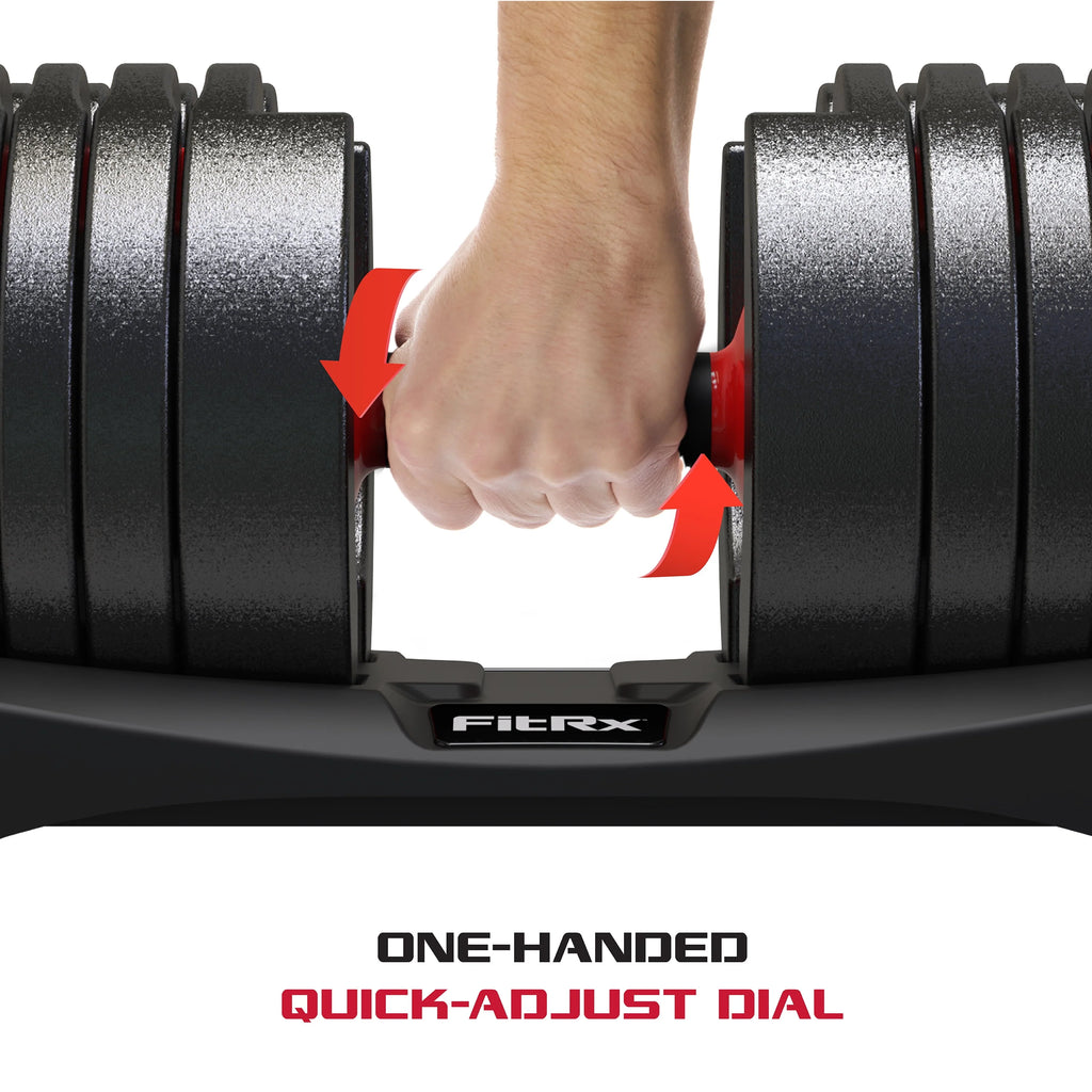 Adjustable Dumbbell 10-90 lbs Black Single H607300