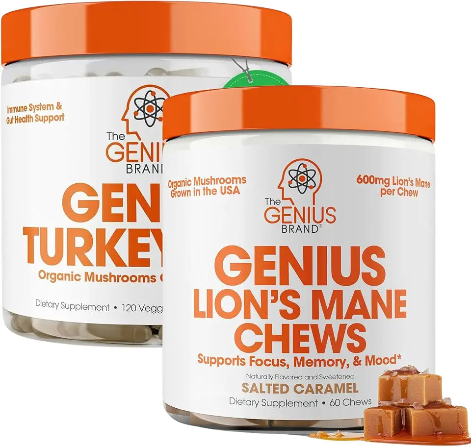 Lion’s Mane Soft Chews & Turkey Tail Capsules Q743