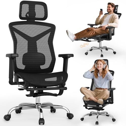 Ergonomic Mesh Office Chair with Foot Rest Y741454