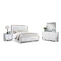 King Bedroom Set with LED Lights N874