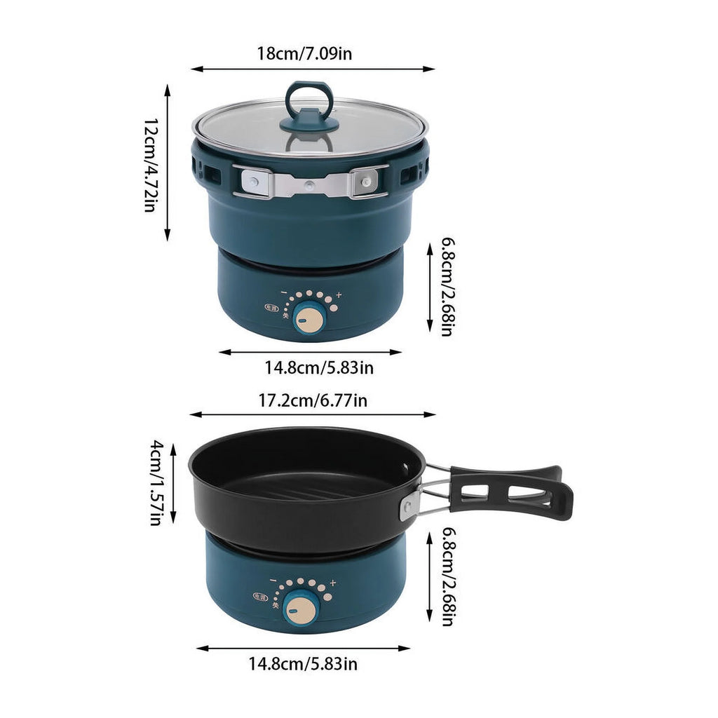 Electric Hot Cooker Pot Steamer Mini Frying Pan W3978
