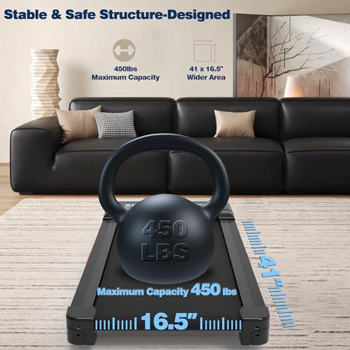 Walking Pad Treadmill with Auto Incline and 450 lbs Capacity N4447