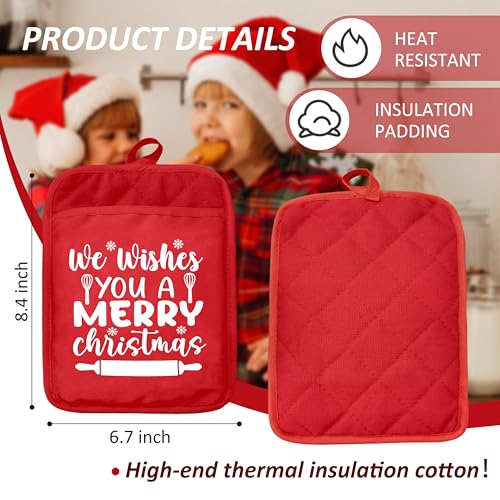 Christmas Gingerbread Tree Pot Holders and Oven Mitts P811