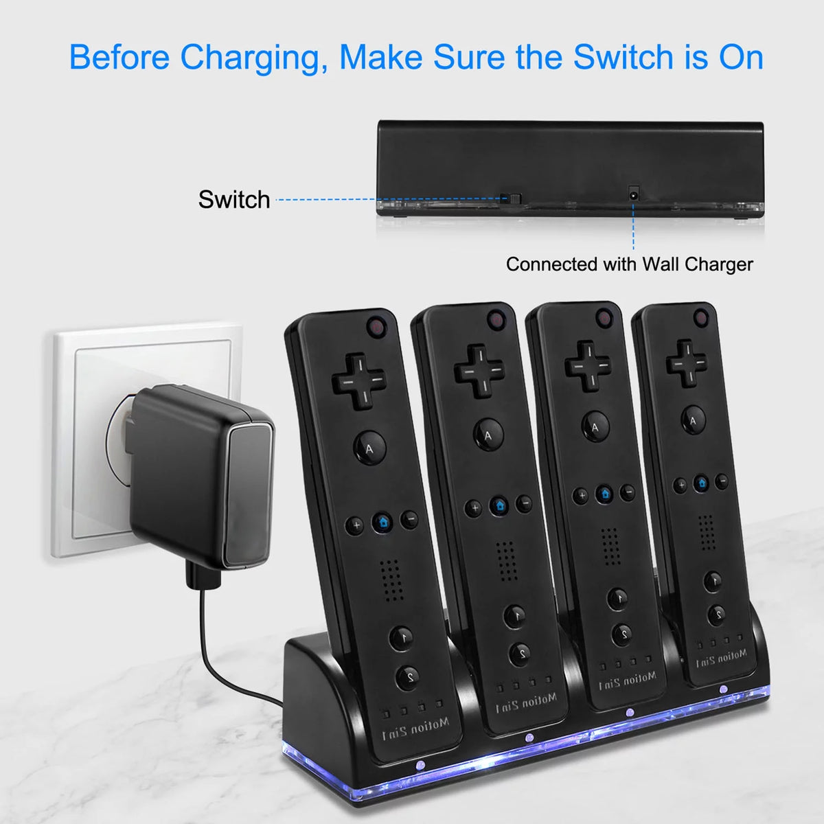 Black Charging Dock Game Controller Charger Z638876