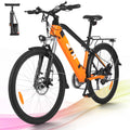 Electric Bike 26 350W Mountain Bicycle 36V 10Ah Removable Battery 21-Speed Orange F109212