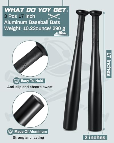 3 Pcs 17-inch Aluminum Baseball Bat W2900