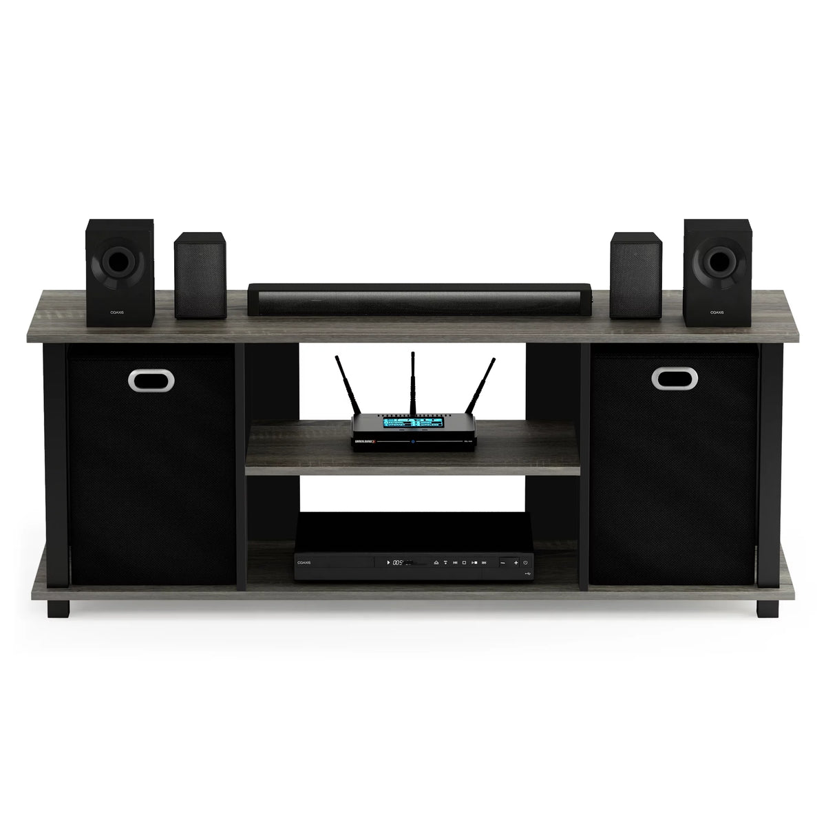 Entertainment Center with Storage Bins X92549