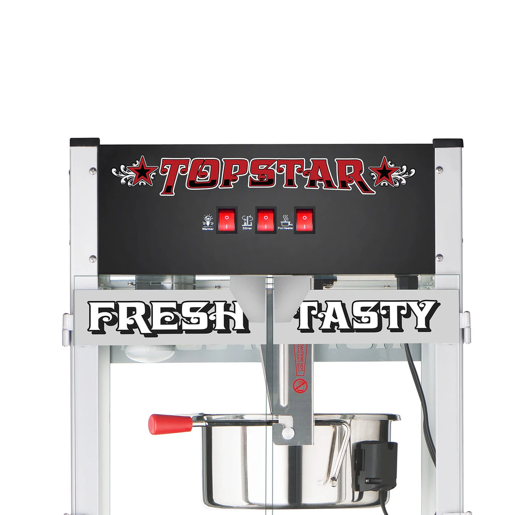 Black 12oz Popcorn Machine with Cart H448862