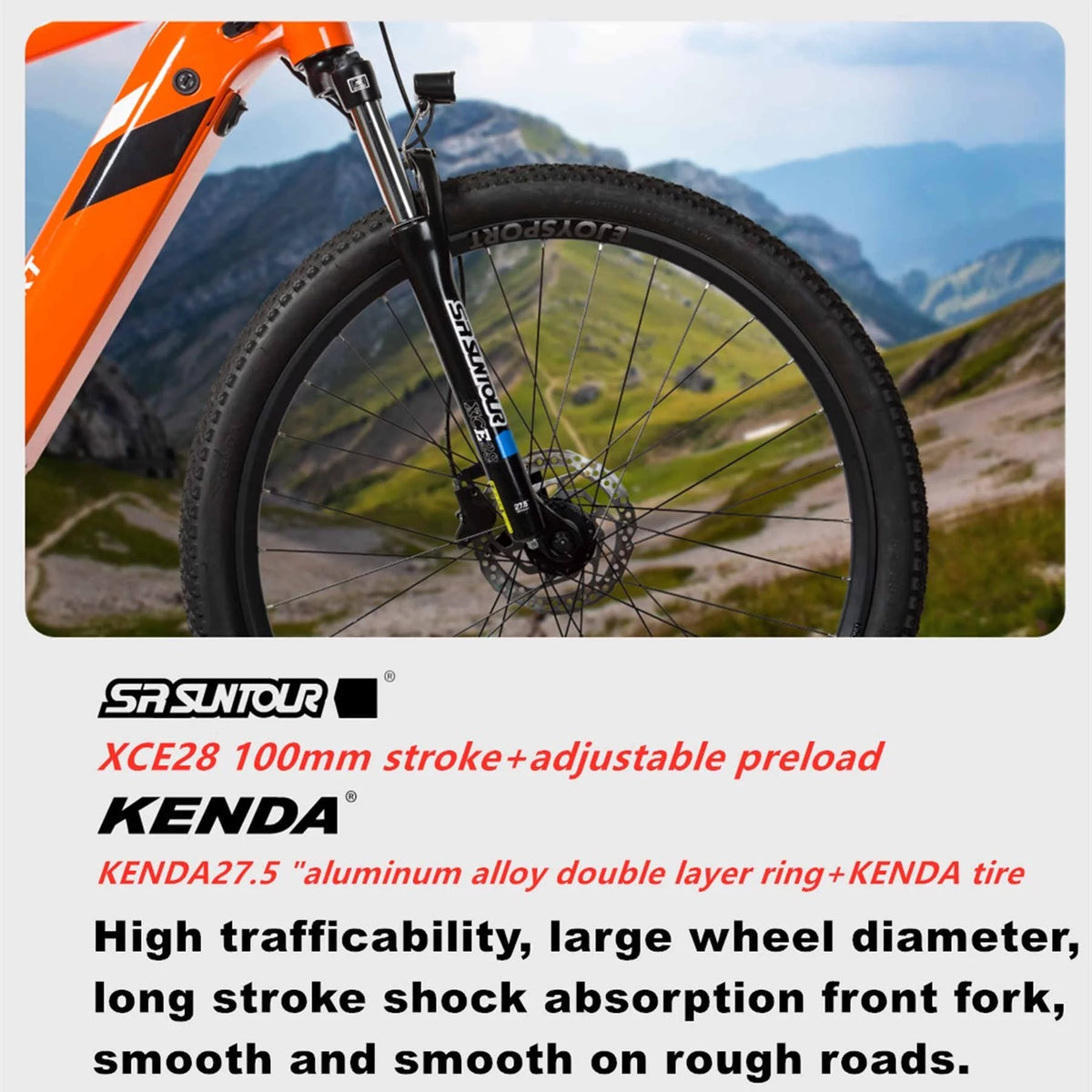 27.5" 7 Speed 250W Electric Mountain Bike R40358