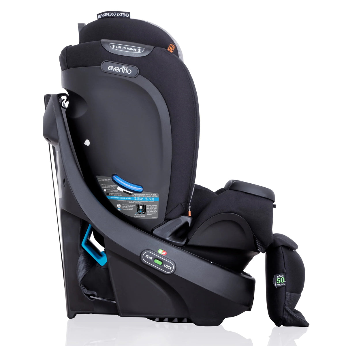 All-in-One Rotational Car Seat with Quick Clean Cover J2105