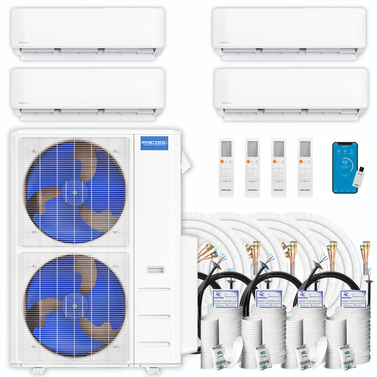 54,000 BTU 4 Zone Ductless Air Conditioner and Heat Pump S4024