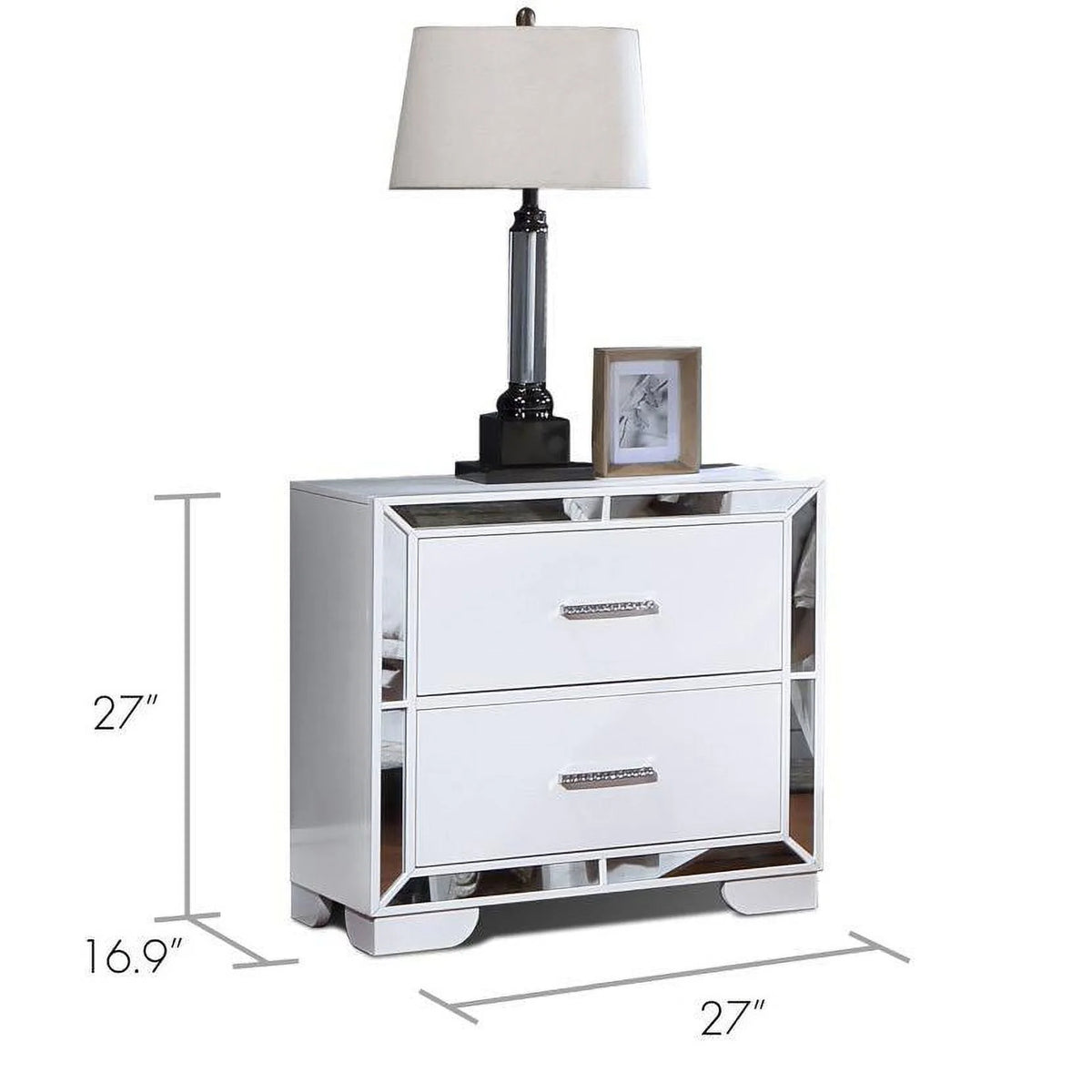 King Bedroom Set with LED Lights N874