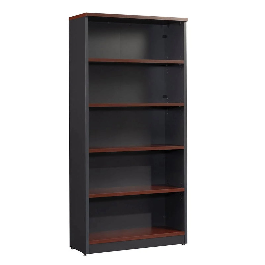 Classic Cherry 5-Shelf Engineered Wood Bookcase T60547