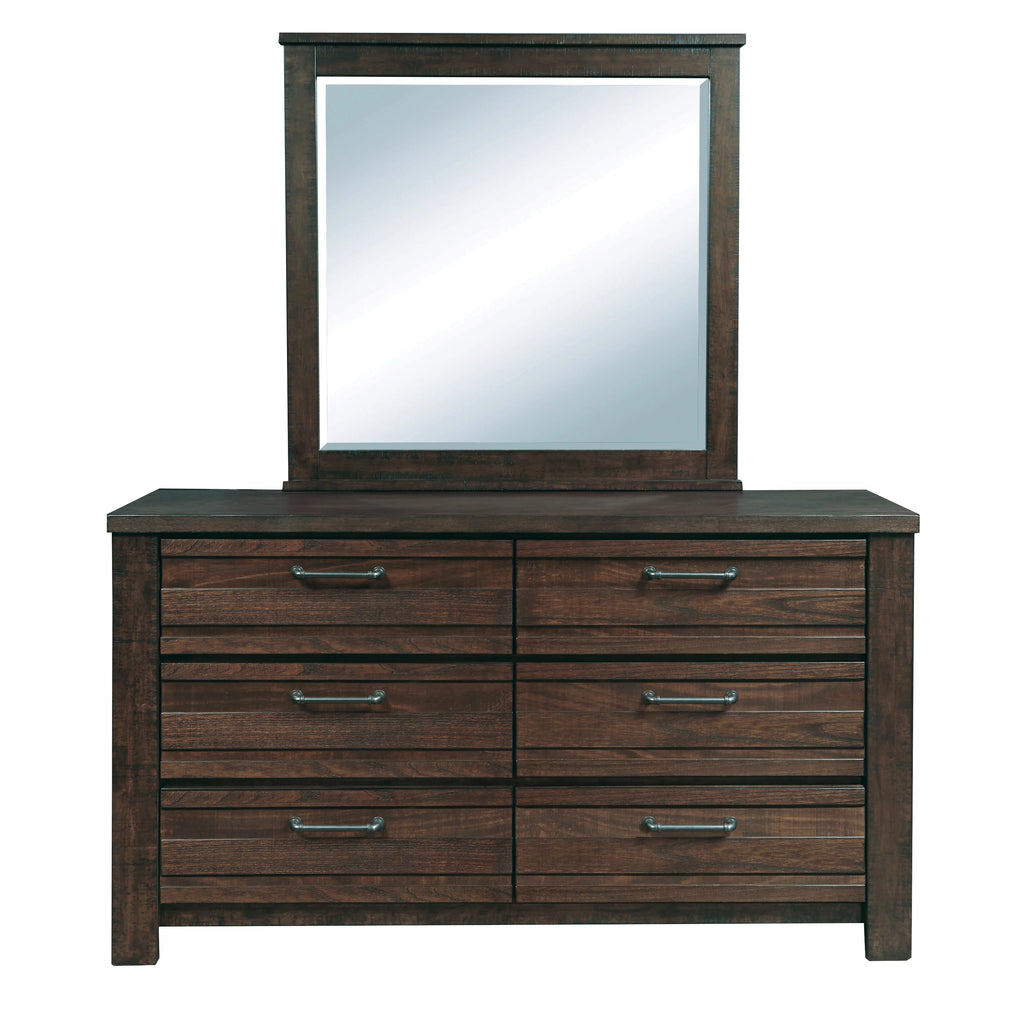 Queen Bed with Dresser, Mirror, Nightstand in Espresso G295389