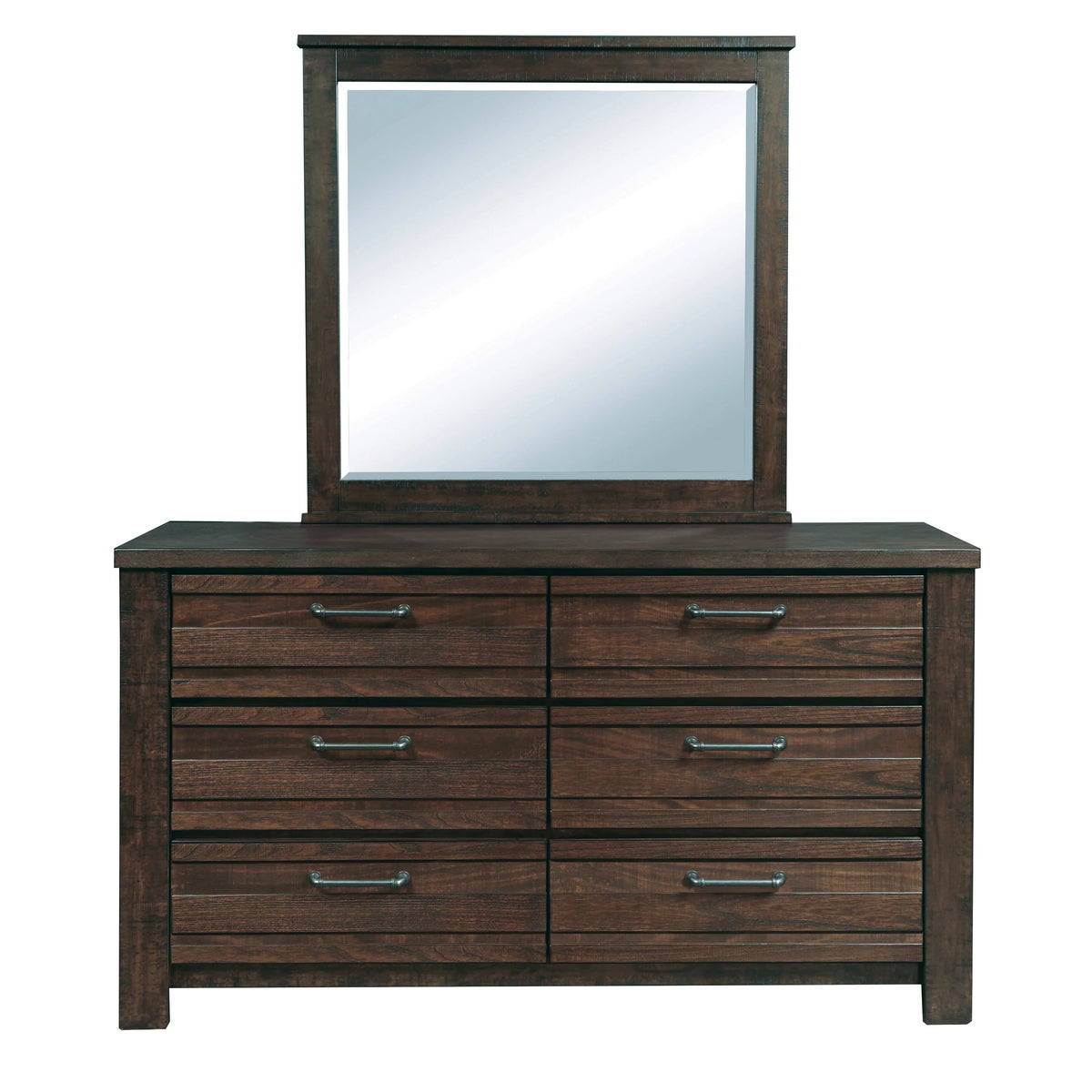 Queen Bed with Dresser, Mirror, Nightstand in Espresso G295389