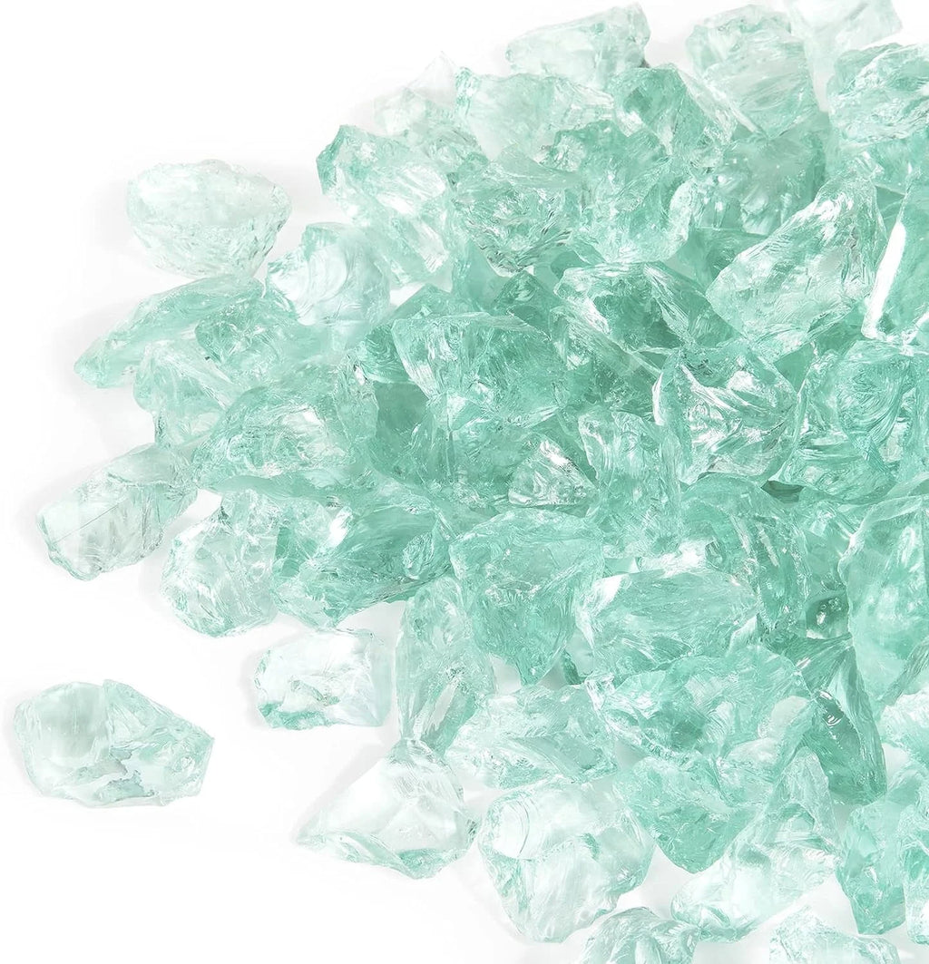 1/2-Inch Aqua Fire Glass J888705