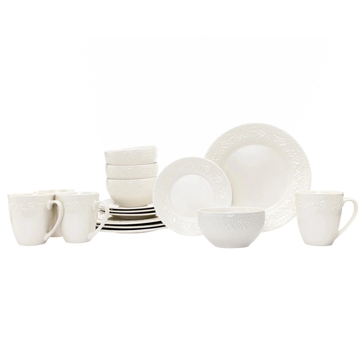 Porcelain 16 Piece Dinnerware Set T602378