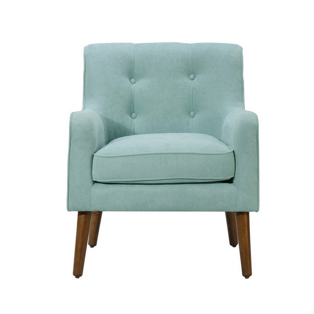 Teal Fabric Button Tufted Accent Chair H9769
