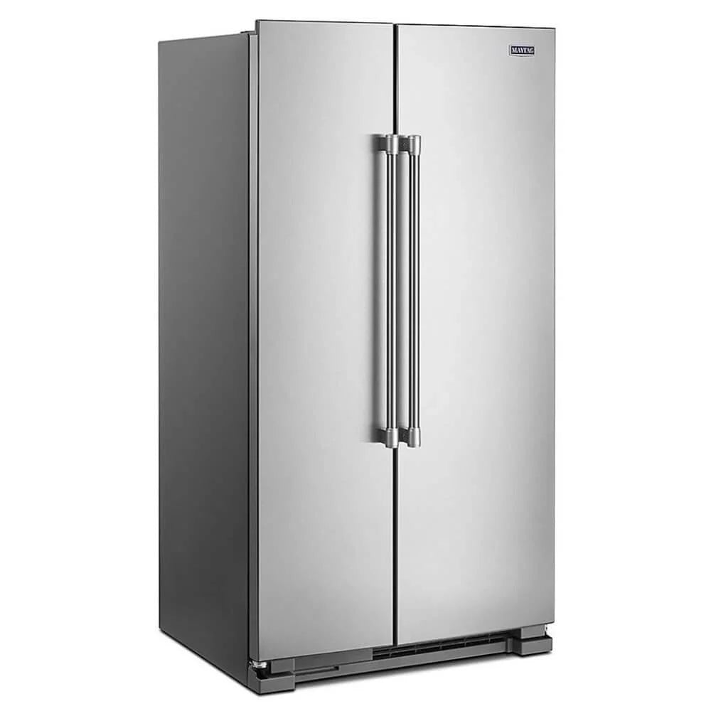 36 Wide 24.9 Cu. Ft. Side By Side Refrigerator - Stainless Steel O978