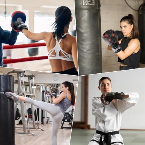 Black Leather Boxing Gloves C285