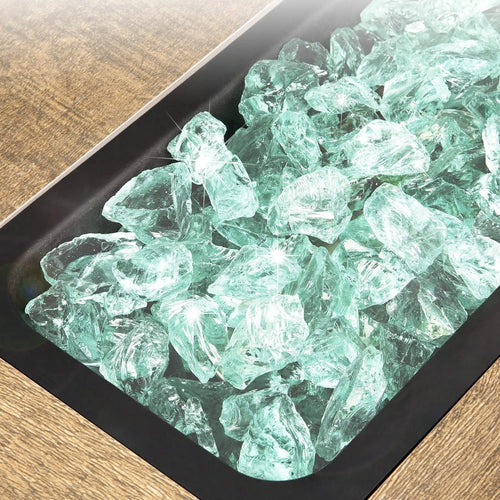 1/2-Inch Aqua Fire Glass J888705