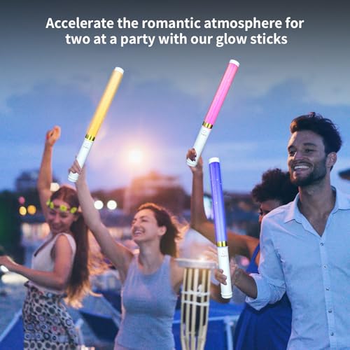 LED Glow Sticks 2 Pack 15 Colors Light Up Toys with AAA Battery L537658