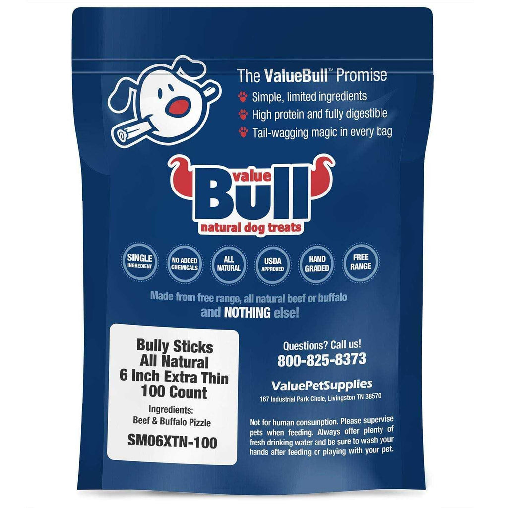 6 inch Bully Sticks for Dogs Q92857