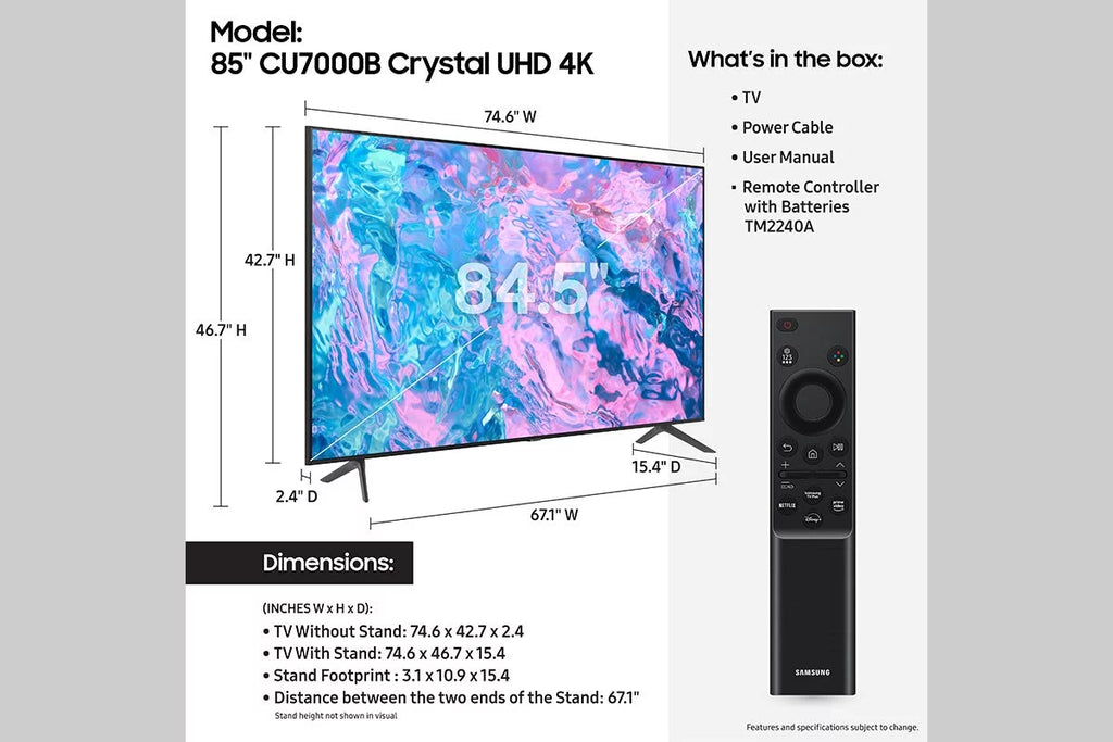 85 Class Crystal UHD 4K Smart Television K3111