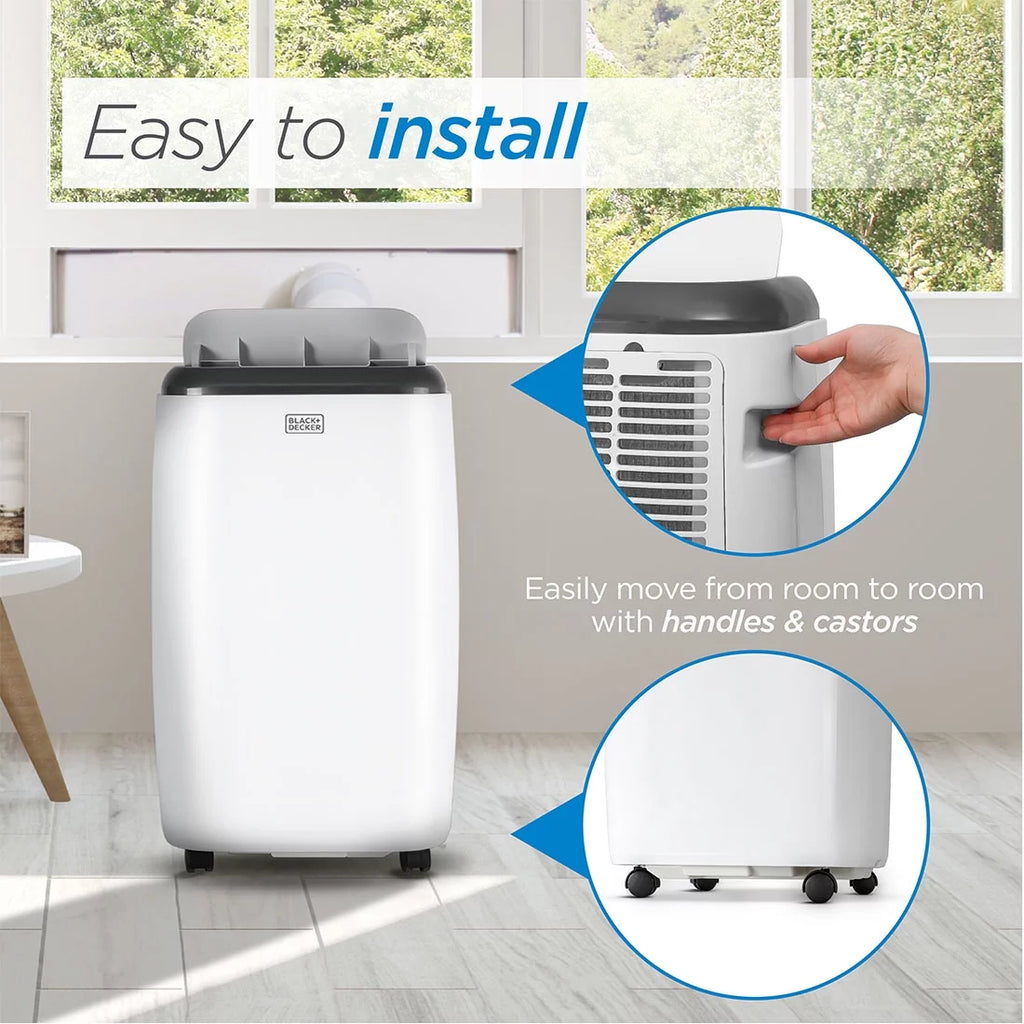 8,000 BTU Portable Air Conditioner with Remote Control, White X944