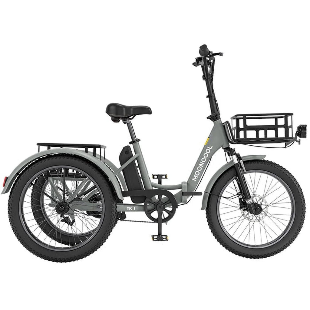 Electric Folding Tricycle with 500W Motor, 48v 14.5Ah Battery, 20*3in Fat Tires A967