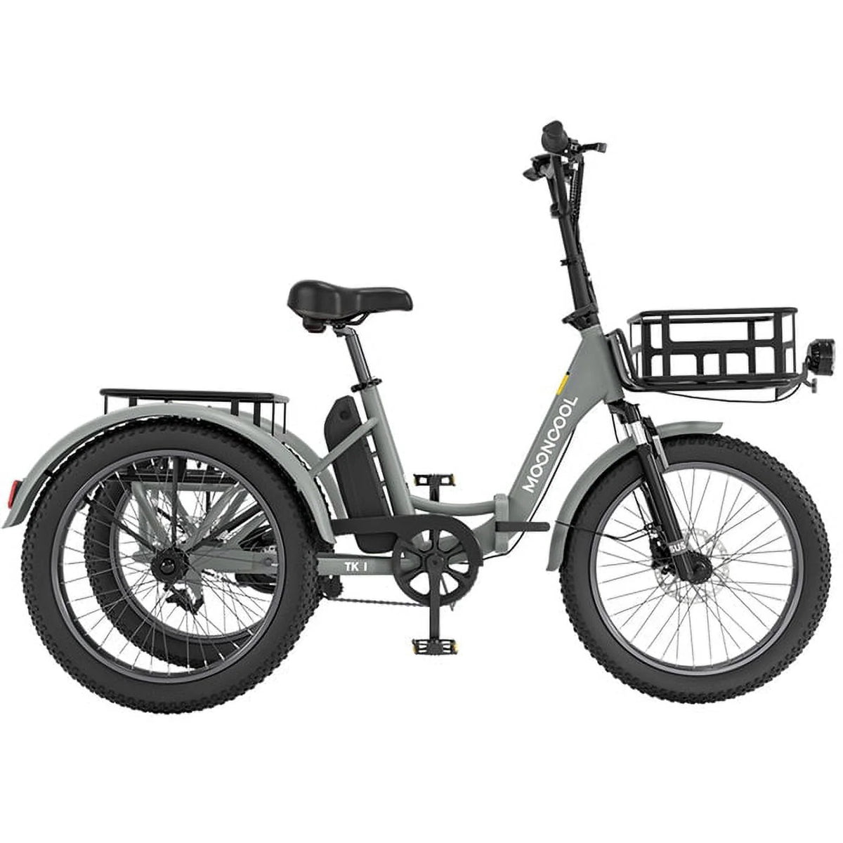 Electric Folding Tricycle with 500W Motor, 48v 14.5Ah Battery, 20*3in Fat Tires A967