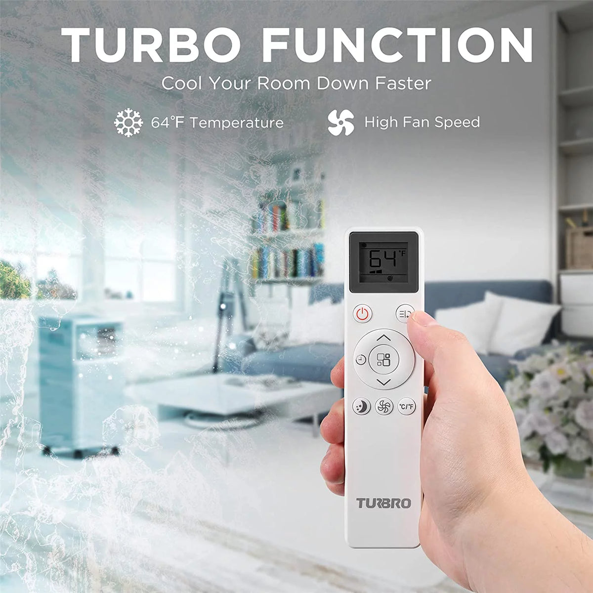 8,000 BTU Portable Air Conditioner, Dehumidifier and Fan T465