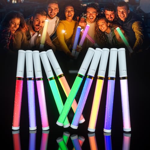 LED Glow Sticks 2 Pack 15 Colors Light Up Toys with AAA Battery L537658
