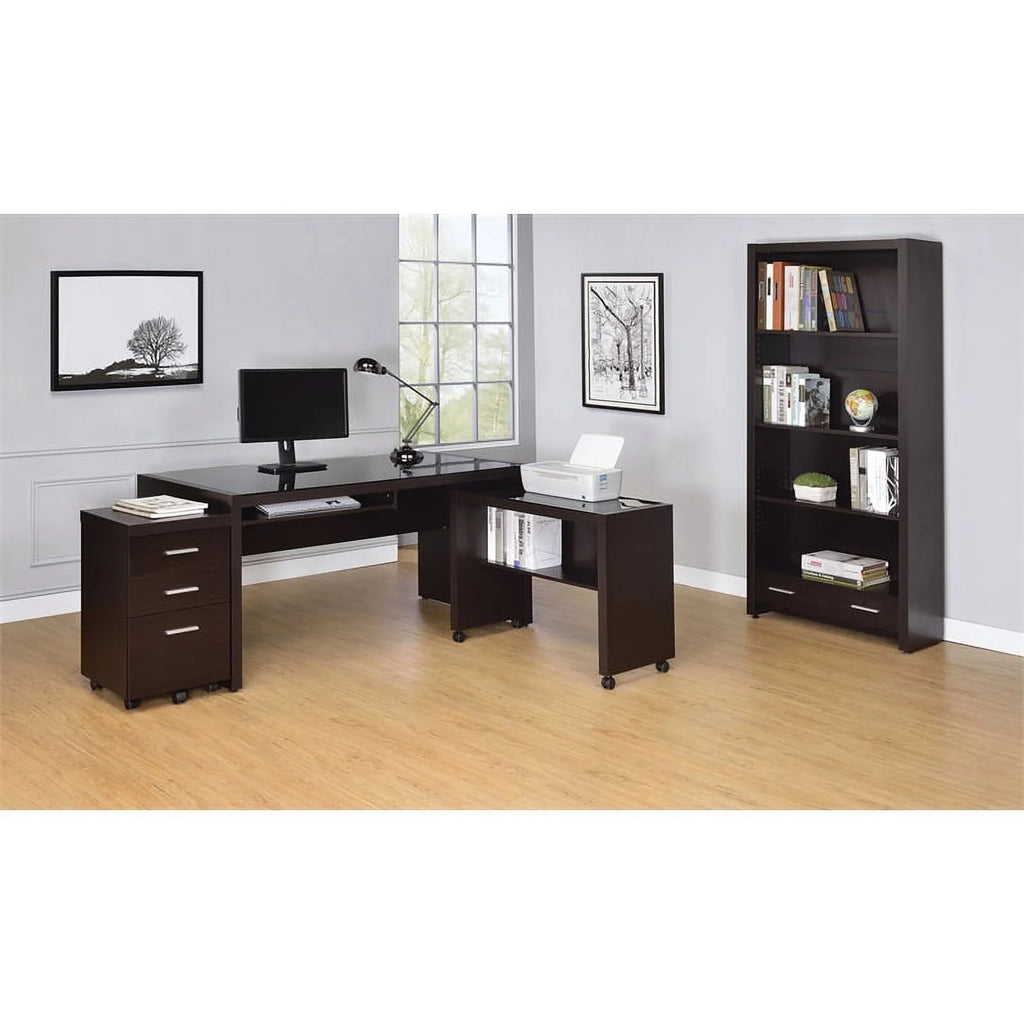 Computer Desk and 3 Drawer Mobile File Cabinet T626